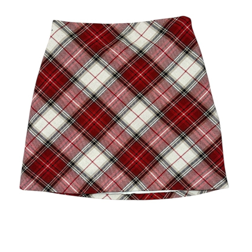 H&M Plaid Mini Skirt Sz 2